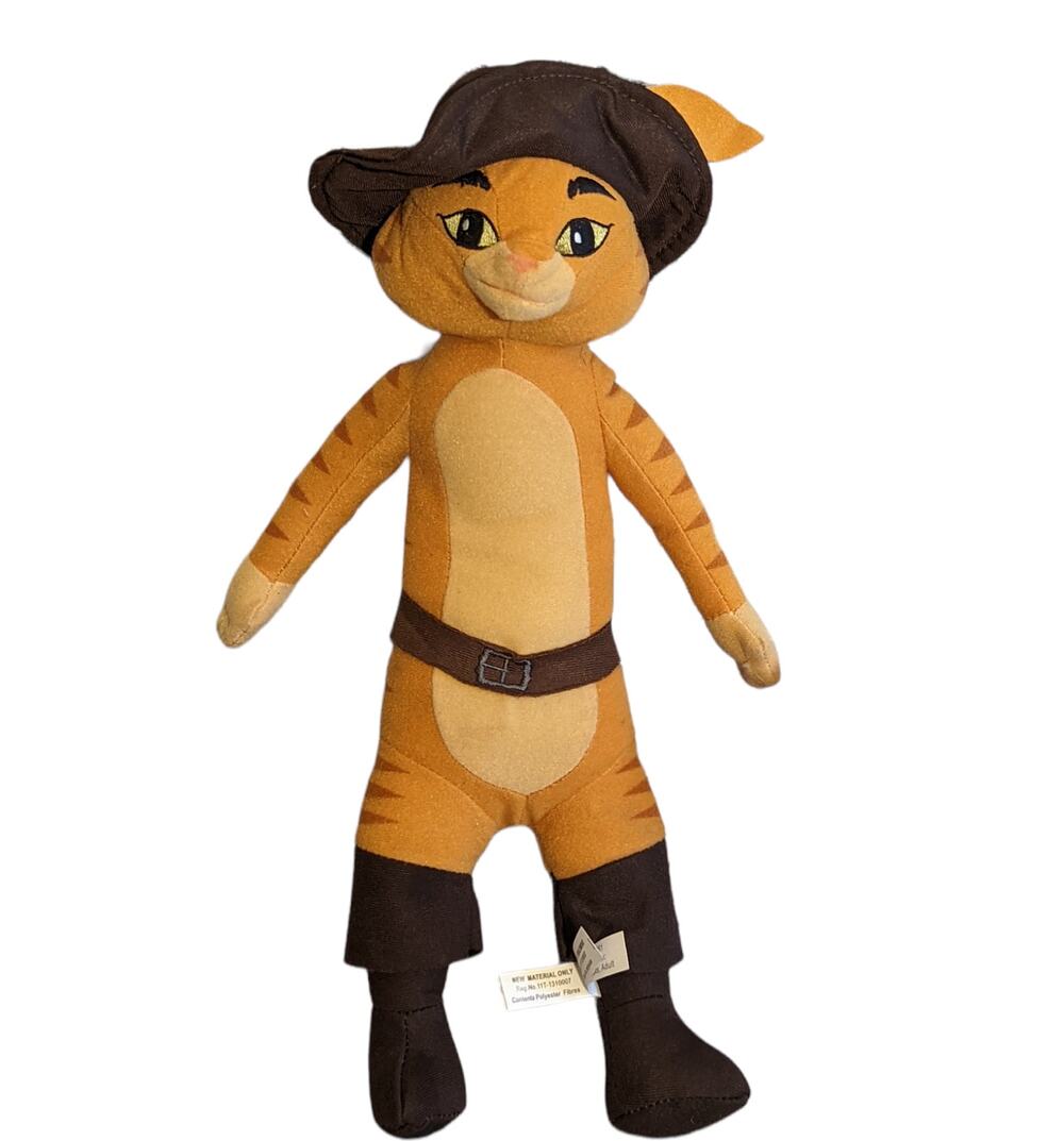 NWT Puss In Boots Original Movie 2011 Dreamworks Collector Cuddle Plush Toy Cat